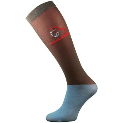 COMODO Microfibre Horse Riding Socks - Brown COMODO Microfibre Horse Riding Socks - Brown