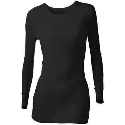 Heat Holders Womens Long Sleeve Thermal Underwear - Black - Size Medium - Thermal Underwear Heat Holders Womens Long Sleeve Thermal Underwear - Black - Size Medium - Thermal Underwear