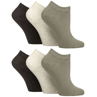 Iomi Women's 6 Pack Diabetic Trainer Socks Extra Wide Socks for Swollen Feet in Dark Grey Size: 4-8 Dark Grey 4-8 Iomi Women's 6 Pack Diabetic Trainer Socks Extra Wide Socks for Swollen Feet in Dark Grey Size: 4-8 Dark Grey 4-8