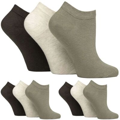 Iomi Women's 9 Pack Diabetic Trainer Socks Wide Ankle Socks for Swollen Feet in Grey Size: 4-8 Grey 4-8 Iomi Women's 9 Pack Diabetic Trainer Socks Wide Ankle Socks for Swollen Feet in Grey Size: 4-8 Grey 4-8