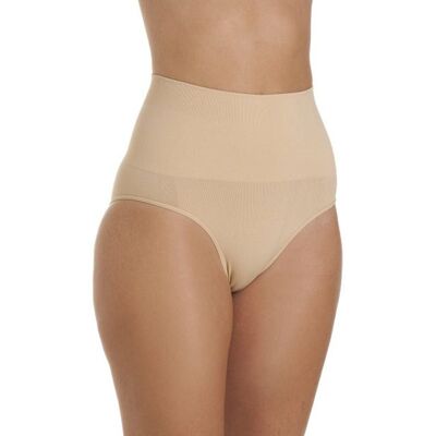 Camille Women's Seamfree Shapewear Comfort Control Brief in Beige Size: Large Beige L Camille Women's Seamfree Shapewear Comfort Control Brief in Beige Size: Large Beige L