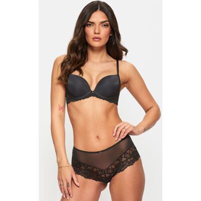 Ann Summers Women's Sexy Lace Smoothing Plunge Bra in Black Size: 32D Black 32D Ann Summers Women's Sexy Lace Smoothing Plunge Bra in Black Size: 32D Black 32D