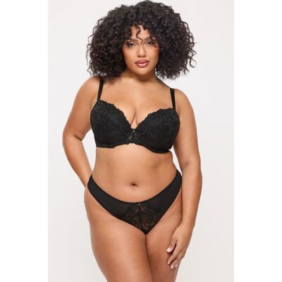 Ann Summers Women's Sexy Lace Padded Plunge Bra in Black Size: 30D Black 30D Ann Summers Women's Sexy Lace Padded Plunge Bra in Black Size: 30D Black 30D