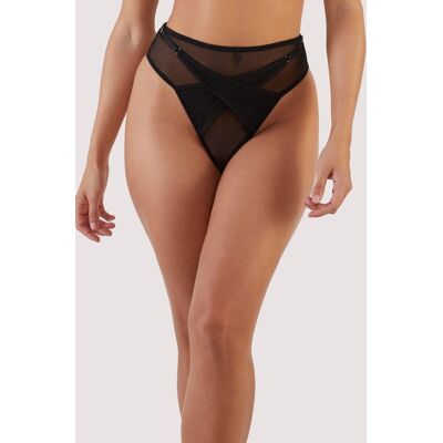 Playful Promises Women's Eddie Crossover Wrap High Waist Knicker in Black Size: 24 Black 24 Playful Promises Women's Eddie Crossover Wrap High Waist Knicker in Black Size: 24 Black 24