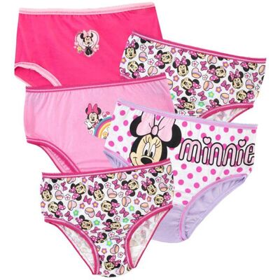 Disney Girl's Minnie Mouse Underwear 5 Pack in Pink Size: 7-8 Years Pink 7-8 Years Disney Girl's Minnie Mouse Underwear 5 Pack in Pink Size: 7-8 Years Pink 7-8 Years