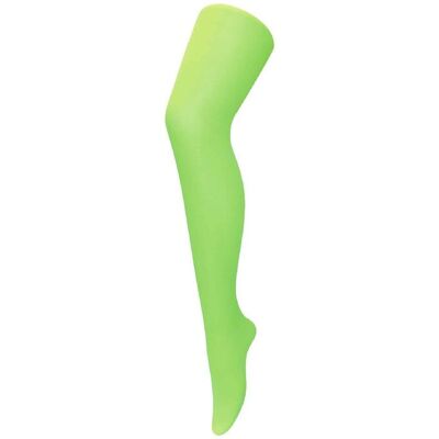 Sock Snob Womens 40 Denier Bright Coloured Opaque Neon Tights - Green Nylon - One Size Sock Snob Womens 40 Denier Bright Coloured Opaque Neon Tights - Green Nylon - One Size