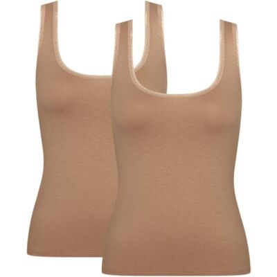 Sloggi Women's GO Camisole *2 Pack* in Nude Size: 12 Nude 12 Sloggi Women's GO Camisole *2 Pack* in Nude Size: 12 Nude 12