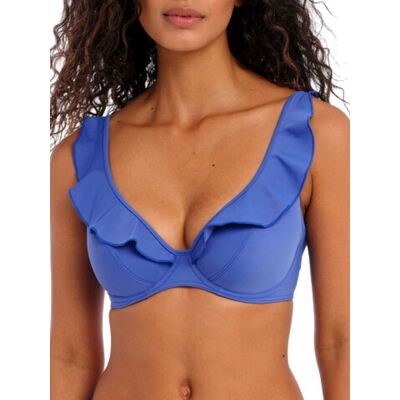 Freya Women's Jewel Cove High Apex Bikini Top in Blue Size: 38E Blue 38E Freya Women's Jewel Cove High Apex Bikini Top in Blue Size: 38E Blue 38E