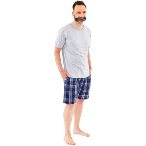 Just Essentials Men's Mens Check Short Pyjama Set in Grey Size: 2XL Grey 2XL Just Essentials Men's Mens Check Short Pyjama Set in Grey Size: 2XL Grey 2XL