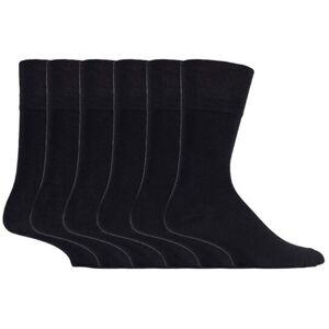 SOCKSHOP Gentle Grip Men's 6 Pack Non Elastic Loose Top Bamboo Socks in Black Size: 6-11 Black 6-11 SOCKSHOP Gentle Grip Men's 6 Pack Non Elastic Loose Top Bamboo Socks in Black Size: 6-11 Black 6-11