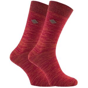 FARAH Men's 2 Pack Bright Colour Luxury Cotton Casual Crew Socks in Burgundy Size: 6-11 Burgundy 6-11 FARAH Men's 2 Pack Bright Colour Luxury Cotton Casual Crew Socks in Burgundy Size: 6-11 Burgundy 6-11