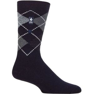 SOCKSHOP Heat Holders Men's 1 Pair 1.0 TOG Ultralite Striped, Argyle & Patterned Socks in Mid Navy Size: 6-11 Mid Navy 6-11 SOCKSHOP Heat Holders Men's 1 Pair 1.0 TOG Ultralite Striped, Argyle & Patterned Socks in Mid Navy Size: 6-11 Mid Navy 6-11