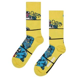Happy Socks Men's Marvel Symbiote Novelty Socks Gift Idea in Yellow Size: 6-11 Yellow 6-11 Happy Socks Men's Marvel Symbiote Novelty Socks Gift Idea in Yellow Size: 6-11 Yellow 6-11
