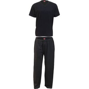 Spiral Men's URBAN FASHION - 4pc Gothic Pyjama Set in Black Size: XL Black XL Spiral Men's URBAN FASHION - 4pc Gothic Pyjama Set in Black Size: XL Black XL