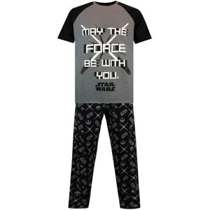 Star Wars Men's May The Force Be With You Pyjamas in Black Size: Small Black S Star Wars Men's May The Force Be With You Pyjamas in Black Size: Small Black S