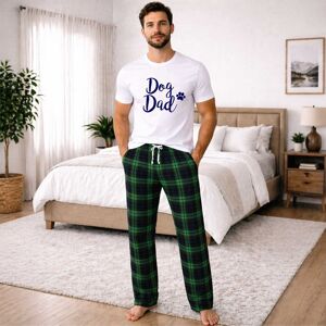 60 SECOND MAKEOVER Men's Dog Dad Tartan Trouser Pyjama Set Size: XL Multicolor XL 60 SECOND MAKEOVER Men's Dog Dad Tartan Trouser Pyjama Set Size: XL Multicolor XL