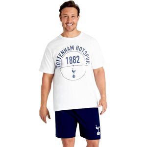 Tottenham Hotspur FC Men's Short Pyjama in White Size: 3XL White 3XL Tottenham Hotspur FC Men's Short Pyjama in White Size: 3XL White 3XL