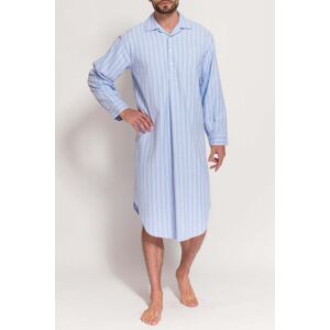 British Boxers Men's "Westwood Blue" Stripe Brushed Cotton Nightshirt in Light Blue Size: Large Light Blue L British Boxers Men's "Westwood Blue" Stripe Brushed Cotton Nightshirt in Light Blue Size: Large Light Blue L