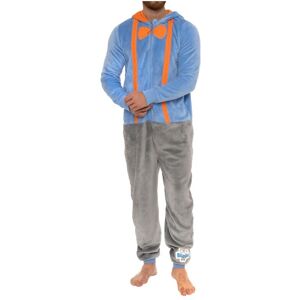 Blippi Men's Fleece Onesie in Blue Size: 2XL Blue 2XL Blippi Men's Fleece Onesie in Blue Size: 2XL Blue 2XL