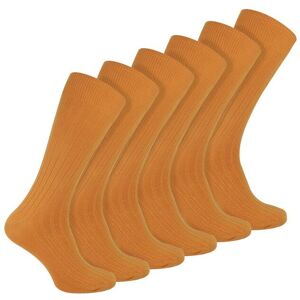 Sock Snob Men's Plain Coloured Cotton Rich Ribbed Dress Socks in Burnt Orange Size: 6-11 Burnt Orange 6-11 Sock Snob Men's Plain Coloured Cotton Rich Ribbed Dress Socks in Burnt Orange Size: 6-11 Burnt Orange 6-11