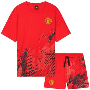 Manchester United FC Men's Short Pyjama Set PJ Comfy Lounge Nightwear Sleepwear in Red Size: 3XL Red 3XL Manchester United FC Men's Short Pyjama Set PJ Comfy Lounge Nightwear Sleepwear in Red Size: 3XL Red 3XL