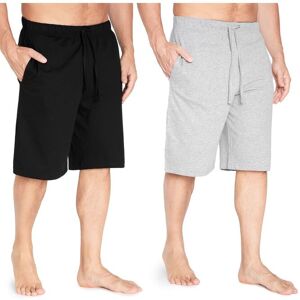 CityComfort Men's 2 Pack Pyjama Shorts Size: XL Multicolor XL CityComfort Men's 2 Pack Pyjama Shorts Size: XL Multicolor XL