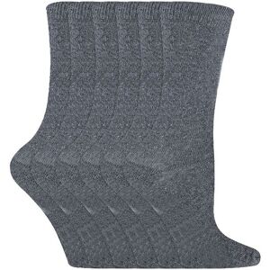 Sock Snob Men's 6 Pack Plain Solid Coloured Cotton Socks in Grey Size: 12-3 Grey 12-3 Sock Snob Men's 6 Pack Plain Solid Coloured Cotton Socks in Grey Size: 12-3 Grey 12-3