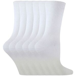 Sock Snob Men's 6 Pack Plain Solid Coloured Cotton Socks in White Size: 12-3 White 12-3 Sock Snob Men's 6 Pack Plain Solid Coloured Cotton Socks in White Size: 12-3 White 12-3