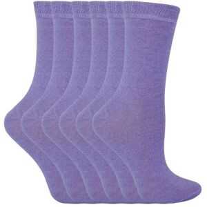 Sock Snob Men's 6 Pack Plain Solid Coloured Cotton Socks in Lilac Size: 9-12 Lilac 9-12 Sock Snob Men's 6 Pack Plain Solid Coloured Cotton Socks in Lilac Size: 9-12 Lilac 9-12