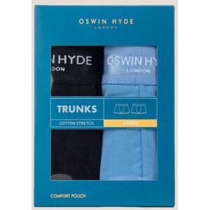 Oswin Hyde Men's Ed Cotton Boxer Trunks in Black Size: Large Black L Oswin Hyde Men's Ed Cotton Boxer Trunks in Black Size: Large Black L