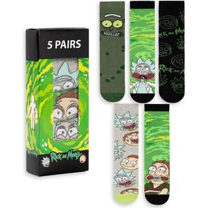 Rick & Morty Men's Calf Socks Set of 5 (Adult Green) in Green Size: 7-11 Green 7-11 Rick & Morty Men's Calf Socks Set of 5 (Adult Green) in Green Size: 7-11 Green 7-11