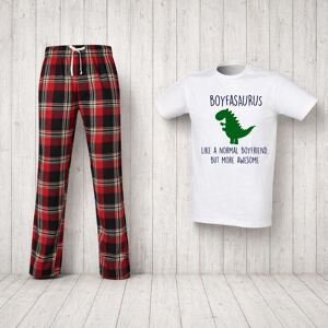 60 SECOND MAKEOVER Men's Boyfriend Dinosaur Pyjama Set in Red Size: Large Red L 60 SECOND MAKEOVER Men's Boyfriend Dinosaur Pyjama Set in Red Size: Large Red L