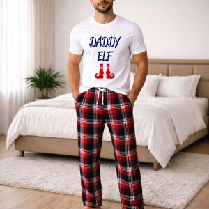 60 SECOND MAKEOVER Men's Daddy Elf Tartan Pyjama Set in Red Size: XL Red XL 60 SECOND MAKEOVER Men's Daddy Elf Tartan Pyjama Set in Red Size: XL Red XL