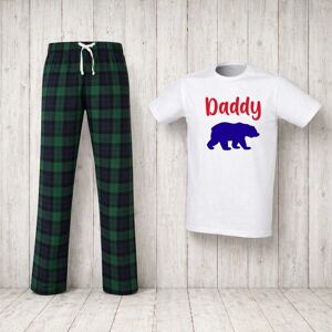 60 SECOND MAKEOVER Men's Daddy Bear Tartan Pyjama Set in Green Size: XS Green XS 60 SECOND MAKEOVER Men's Daddy Bear Tartan Pyjama Set in Green Size: XS Green XS