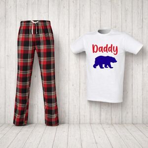 60 SECOND MAKEOVER Men's Daddy Bear Tartan Pyjama Set in Red Size: XS Red XS 60 SECOND MAKEOVER Men's Daddy Bear Tartan Pyjama Set in Red Size: XS Red XS