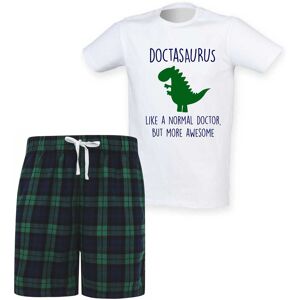 60 SECOND MAKEOVER Men's Doctor Dinosaur Christmas Pyjama Set in Green Size: Large Green L 60 SECOND MAKEOVER Men's Doctor Dinosaur Christmas Pyjama Set in Green Size: Large Green L