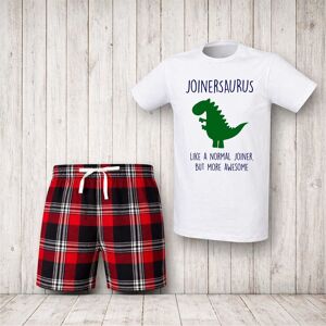 60 SECOND MAKEOVER Men's Joiner Dinosaur Christmas Pyjama Set in Red Size: Medium Red M 60 SECOND MAKEOVER Men's Joiner Dinosaur Christmas Pyjama Set in Red Size: Medium Red M
