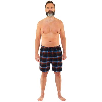 Just Essentials Men's Mens Flannel Check Pyjama Shorts in Black Size: Medium Black M Just Essentials Men's Mens Flannel Check Pyjama Shorts in Black Size: Medium Black M