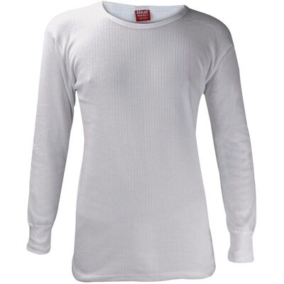 Heat Holders Men's Cotton Thermal Underwear Long Sleeve Top in White Size: 2XL White 2XL Heat Holders Men's Cotton Thermal Underwear Long Sleeve Top in White Size: 2XL White 2XL