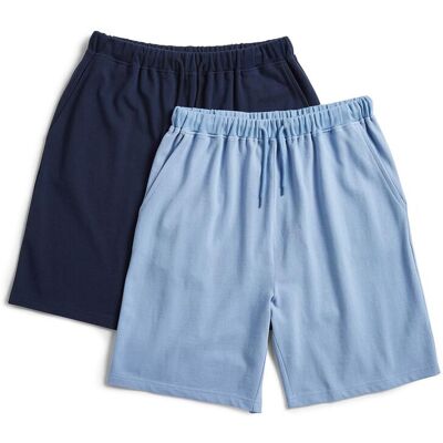 Pegasus Men's Pyjama Shorts with Fully Elasticated Waist (Pack of 2) Soft in Navy Size: Medium Navy M Pegasus Men's Pyjama Shorts with Fully Elasticated Waist (Pack of 2) Soft in Navy Size: Medium Navy M