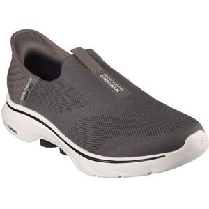 Skechers Men's ' Slip-ins: GO WALK 7 - Easy On 2' Classic Slip On Shoes in Brown Size: 6 Brown 6 Skechers Men's ' Slip-ins: GO WALK 7 - Easy On 2' Classic Slip On Shoes in Brown Size: 6 Brown 6