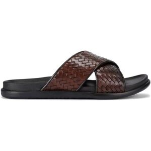 KG Kurt Geiger Men's 'Rome Weave' Leather Sandals in Brown Size: 8 Brown 8 KG Kurt Geiger Men's 'Rome Weave' Leather Sandals in Brown Size: 8 Brown 8