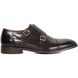 Dune London Men's Wide Fit 'Satchin 2' Leather Monk Shoe in Dark Brown Size: 10 Dark Brown 10 Dune London Men's Wide Fit 'Satchin 2' Leather Monk Shoe in Dark Brown Size: 10 Dark Brown 10