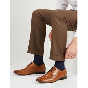 Silver Street London Men's Fleet Leather Lace up Formal Brogue Shoes in Tan Size: 12 Tan 12 Silver Street London Men's Fleet Leather Lace up Formal Brogue Shoes in Tan Size: 12 Tan 12