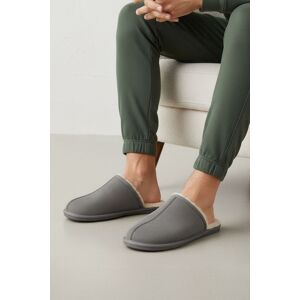 Silver Street London Men's Smithfield Premium Suede Leather Fleece Lined Winter Slippers in Grey Size: 10 Grey 10 Silver Street London Men's Smithfield Premium Suede Leather Fleece Lined Winter Slippers in Grey Size: 10 Grey 10