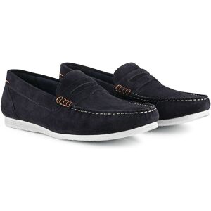 Silver Street London Men's Stanhope Suede Leather Casual Penny Loafers in Navy Size: 9 Navy 9 Silver Street London Men's Stanhope Suede Leather Casual Penny Loafers in Navy Size: 9 Navy 9