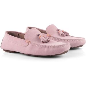 Silver Street London Men's Jackson Suede Leather Driving Moccasin Tassel Loafers in Pink Size: 11 Pink 11 Silver Street London Men's Jackson Suede Leather Driving Moccasin Tassel Loafers in Pink Size: 11 Pink 11