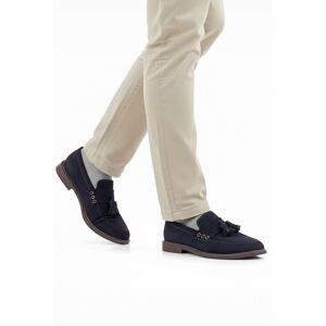 Silver Street London Men's Charleston Premium Suede Leather Casual Tassel Loafers in Navy Size: 9 Navy 9 Silver Street London Men's Charleston Premium Suede Leather Casual Tassel Loafers in Navy Size: 9 Navy 9