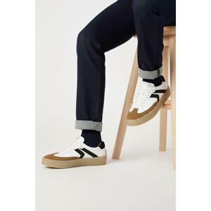 Silver Street London Men's Harold Premium Leather Casual Trainers in White Size: 9 White 9 Silver Street London Men's Harold Premium Leather Casual Trainers in White Size: 9 White 9