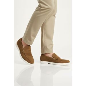 Silver Street London Men's San Nicola Suede Leather Casual Penny Loafers in Tan Size: 9 Tan 9 Silver Street London Men's San Nicola Suede Leather Casual Penny Loafers in Tan Size: 9 Tan 9